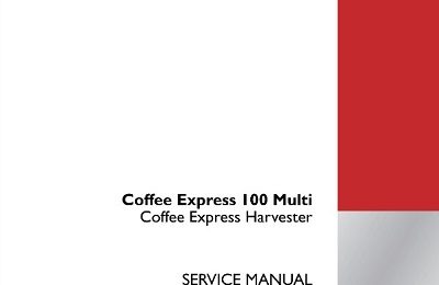 Case IH Coffee Express 100 Multi Harvester Official Service Manual