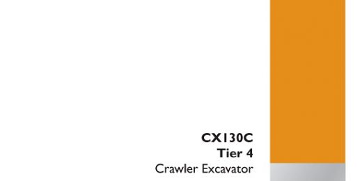 CASE CX130C Tier 4 Crawler Excavator Service Manual
