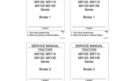 Case MX100, MX110, MX120, MX135 Tractor Service Manual