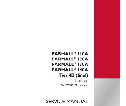 Case IH Farmall 110A, 120A, 125A, 130A, 140A Tractor Service Manual