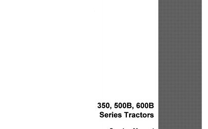 Case IH 350 , 500B , 600B Series Tractors Service Manual