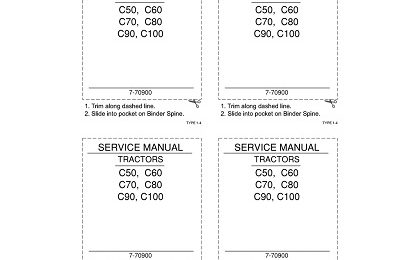 Case IH C50, C60, C70, C80, C90, C100 Tractor Service Manual