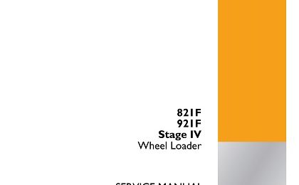 Case 821F 921F Stage IV Wheel Loader Service Manual