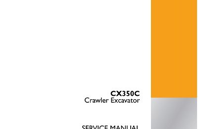 CASE CX350C Crawler Excavator Service Manual