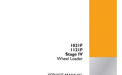 Case 1021F 1121F Stage IV Wheel Loader Service Manual