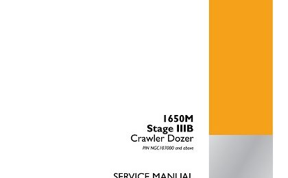 Case 1650M Stage IIIB Crawler Dozer Service Manual