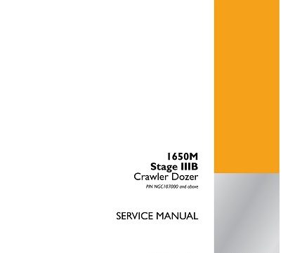 Case 1650M Stage IIIB Crawler Dozer Service Manual