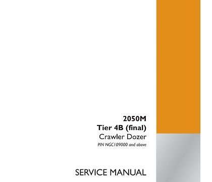 CASE 2050M Tier 4B (final) Crawler Dozer Service Manual