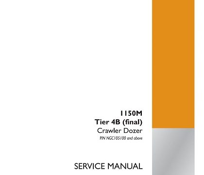 Case 1150M Tier 4B (final) Crawler Dozer Service Manual