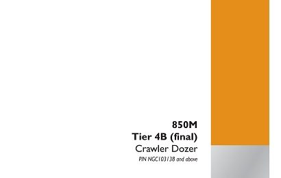 Case 850M Tier 4B (final) Crawler Dozer Service Manual