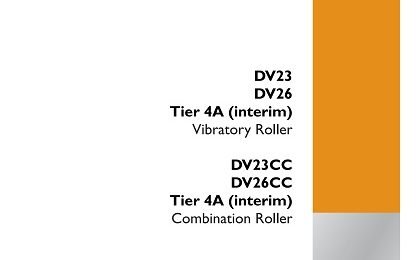 Case Combination Vibratory Roller DV23 DV26 Tier 4 Service Manual