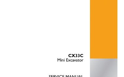 Case CX33C Mini Excavator Service Manual