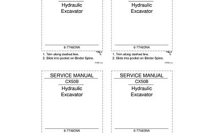 CASE CX50B Hydraulic Excavator Service Manual