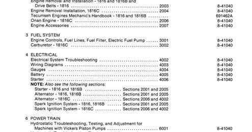 Case 1816, 1816B, 1816C Uni-Loader Service Manual