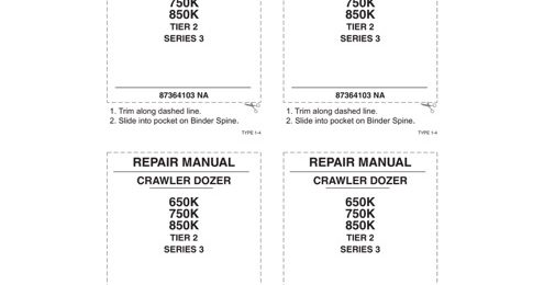 Case 650K, 750K, 850K Series 2 & 3 Dozer Service Manual