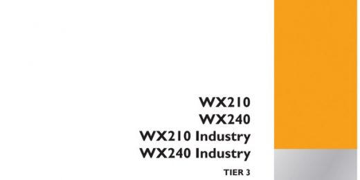 Case WX210, WX240 ,WX210 Industry ,WX240 Industry TIER 3 Wheeled Excavators Service Manual