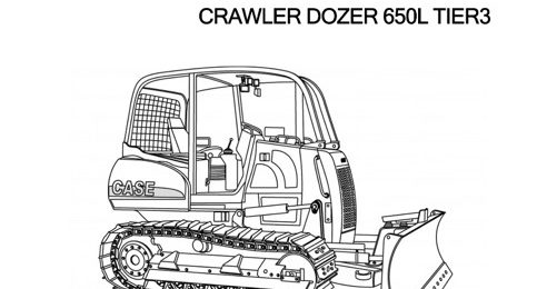 CASE 650L Tier3 Crawler Dozer Service Manual