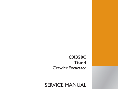 Case CX350C Tier 4 Crawler Excavator Service Manual