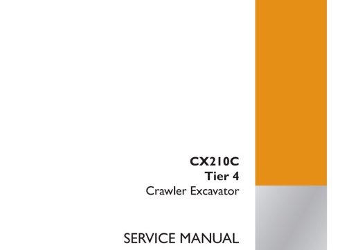 Case CX210C Tier 4 Crawler Excavator Service Manual