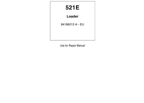 CASE 521E Loader Service Repair Manual